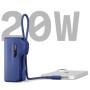 BATTERY BANK USB-C 5K CABLE BLUE (CY5357PBCHE)