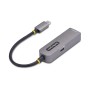 StarTech.com Adattatore Ethernet USB C, Convertitore di Rete NBASE-T 2.5/1GbE da USB Type-C 3.0 a RJ45, NIC PD 100W Pass-Through (2GPD3-USB-C-ETHERNET)