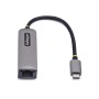 StarTech.com Adattatore Ethernet USB C, Convertitore di Rete NBASE-T 2.5/1GbE da USB Type-C 3.0 a RJ45, NIC PD 100W Pass-Through (2GPD3-USB-C-ETHERNET)