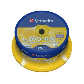 Verbatim DVD+RW Matt Silver 4,7 GB 25 pz (43489)