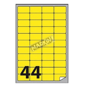 ETICHETTE A4 FLUO GIALLO 47 5X25MM (X210A406F-GI)
