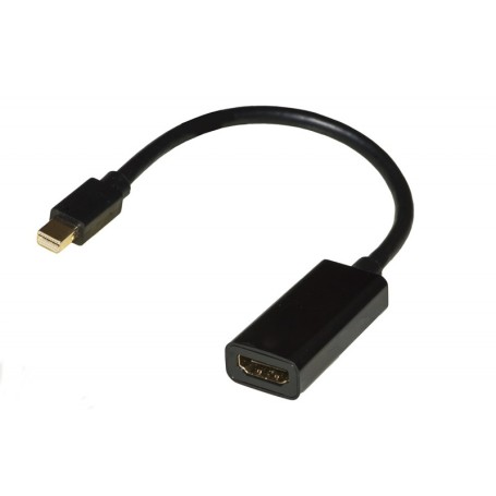 LINK ADATTATORE MINI DISPLAYPORT MAS - HDMI 2.0 FEM CONTATTI DORATI 4KX2K60HZ HDR (LKADAT201)