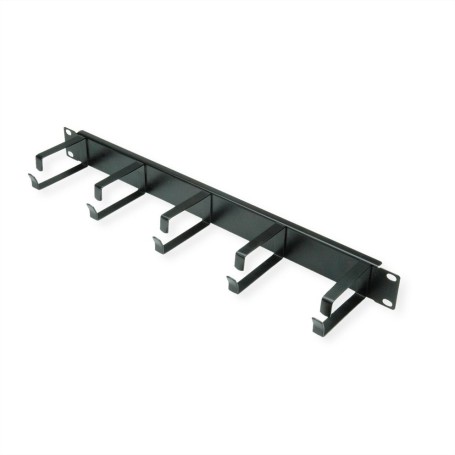 VALUE 19" 1UH CABLE MANAGEMENT, G - TYPE, 5 HOOKS, BLACK (26.99.0310)