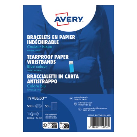 BRACCIALETTI TYVEK BLU FLUO (TYVBL-50)