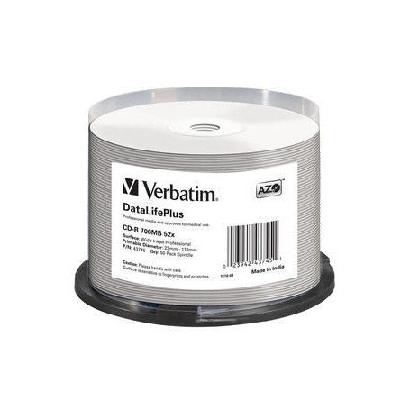 Verbatim CD-R 52x DataLifePlus 700 MB 50 pz (43745)