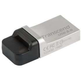 Transcend JetFlash 880 OTG 32GB unità flash USB USB Type-A / Micro-USB 3.2 Gen 1 (3.1 Gen 1) Nero, Argento (TS512GJF920)