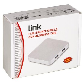 HUB 4 PORTE USB 3.0 CON ALIMENTATOR (LKHUB034)