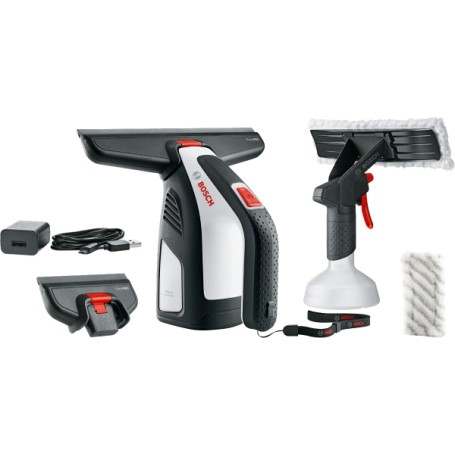 Bosch GlassVAC pulitore di finestra elettrico 0,1 L Nero, Rosso, Argento (06008B7000)