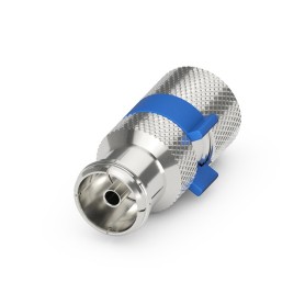 Easy-Installation IEC/Koax-Buchse (silber/blau, 6,5 - 8,0 mm) (58813)
