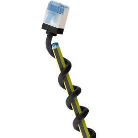 Ultraflexibles Cat.6a Patchkabel slim, U/FTP (schwarz, 2 Meter, extrakurze Stecker) (74319)