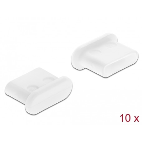 Staubschutz fr USB Type-C Buchse (wei, 10 Stck) (64095)