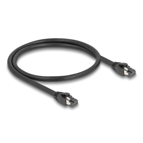 Netzwerkkabel RJ-45 Cat.8.1 S/FTP, bis 40 Gbps (schwarz, 50cm) (80232)