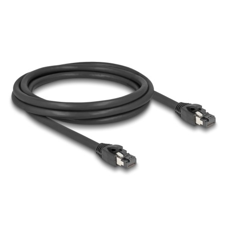 Netzwerkkabel RJ-45 Cat.8.1 S/FTP, bis 40 Gbps (schwarz, 2 Meter) (80234)