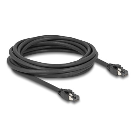 Netzwerkkabel RJ-45 Cat.8.1 S/FTP, bis 40 Gbps (schwarz, 5 Meter) (80236)