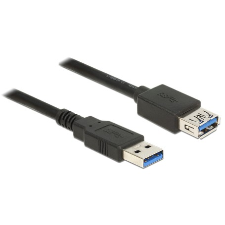 USB 3.2 Gen 1 Verlngerungskabel, USB-A Stecker  USB-A Buchse (schwarz, 5 Meter, SuperSpeed) (85058)