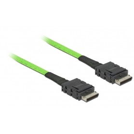 Kabel OCuLink PCIe SFF-8611  OCuLink SFF-8611 (hellgrn, 1 Meter) (85214)