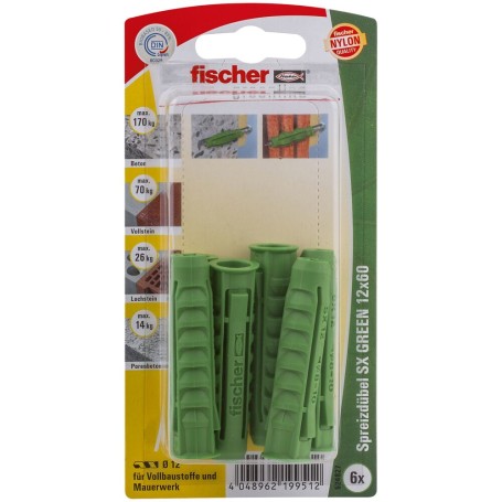 Spreizdbel SX GREEN 12x60 K (grn, 6 Stck) (524827)