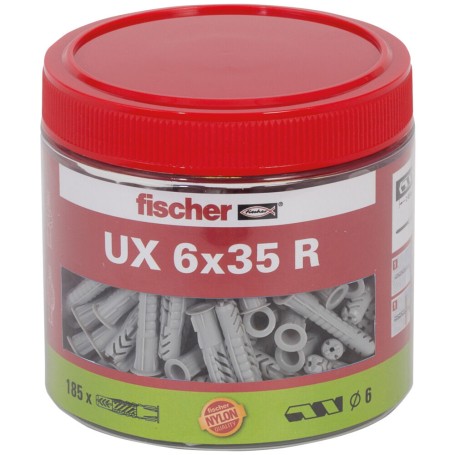 Universaldbel UX 6x35 R (grau, 185 Stck) (531027)
