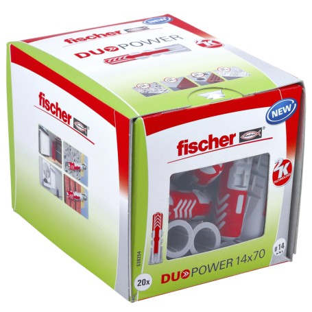 Dbel DUOPOWER 14x70 LD (hellgrau/rot, 20 Stck) (538254)