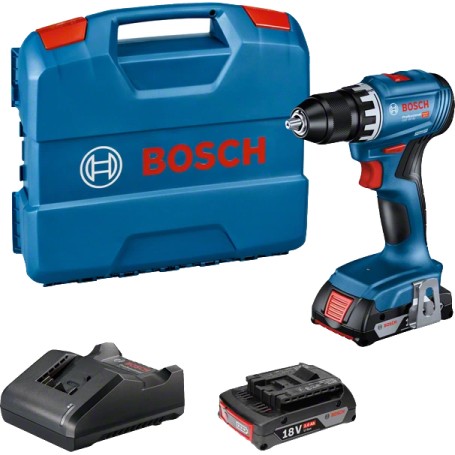 Bosch GSR 18V-45 1900 Giri/min 900 g Nero, Blu, Rosso (06019K3202)