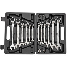 Red Ringratschen-Maulschlssel-Satz, 16-teilig (chrom, SW 8 - 19mm) (3300060)