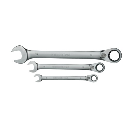 Red Ringratschen-Maulschlssel-Satz, 12-teilig (chrom, SW 8 - 19mm) (3300850) (R07105012)
