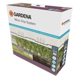 Micro-Drip-System Tropfbewsserung Hecken/Bsche Set, 25 Meter (schwarz, Modell 2023, ober- und unterirdisch) (13500-20)