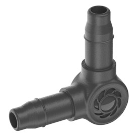 Micro-Drip-System L-Stck 4,6mm (3/16") (dunkelgrau, 10 Stck, Modell 2023) (13212-20)