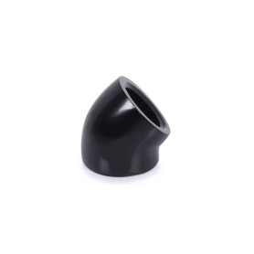 Eiszapfen L-Verbinder 45 G1/4 IG auf G1/4 IG - schwarz (schwarz) (17592)