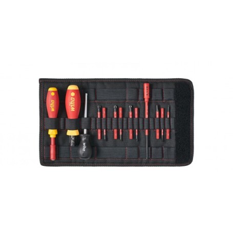 Drehmoment-Schraubendreher Set TorqueVario-S electric (rot/gelb, 14-teilig, 0,8 - 5Nm) (40674)