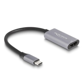 DeLOCK 60020 cavo HDMI 0,15 m HDMI tipo A (Standard) USB tipo-C Nero, Grigio
