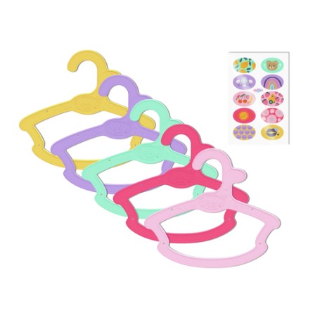 BABY born Hanger, 5 pack 43cm Appendiabiti per bambola (838495)