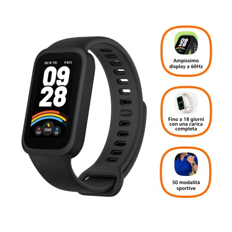 Xiaomi Smart Band 9 Active TFT Braccialetto per rilevamento di attività 3,73 cm (1.47") Nero (BHR9444GL)