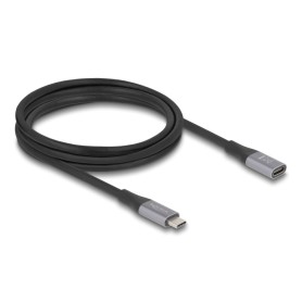 DeLOCK 81202 cavo USB USB4 Gen 2x2 2 m USB C Nero, Grigio