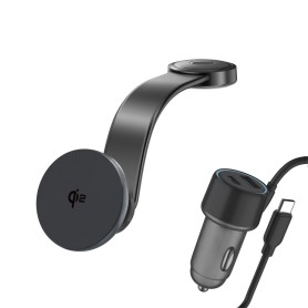 4smarts Qi2 Universale Grigio Accendisigari Carica wireless Auto (540988)