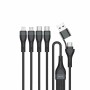 4smarts 541023 cavo USB 1,2 m USB A/USB C USB C/Micro USB-A/Lightning Nero