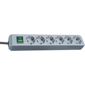 Brennenstuhl Eco prolunghe e multiple 1,5 m 6 presa(e) AC Grigio (1159540015)