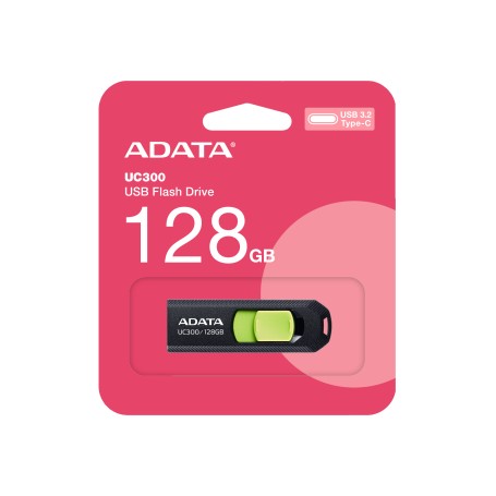 ADATA ACHO-UC300-128G-RNB unità flash USB 128 GB USB tipo-C 3.2 Gen 1 (3.1 Gen 1) Nero (ACHO-UC300-128G-RBK/GN)