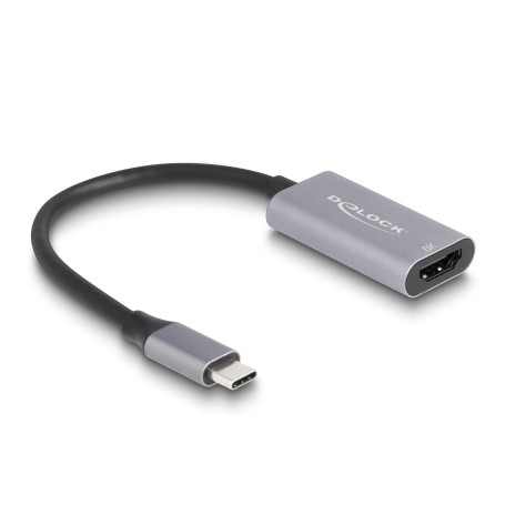 DeLOCK 60021 adattatore grafico USB 7680 x 4320 Pixel Nero, Grigio