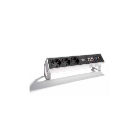 Bachmann 902.302 prolunghe e multiple 1,5 m 3 presa(e) AC Interno Nero, Bianco