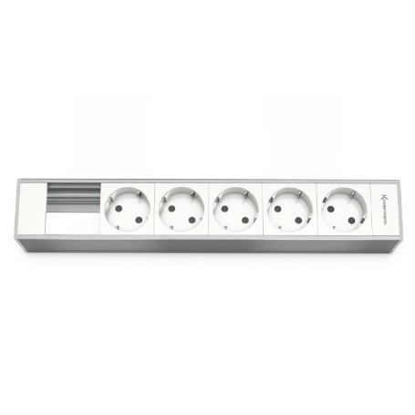 Kindermann 7449000305 cassetta di scarico Tipo F Alluminio, Bianco