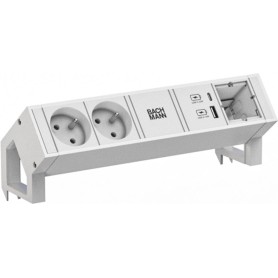 Bachmann Steckdosenleiste DESK2 white 2xUTE 902.3102 (902.3102)
