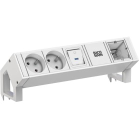Bachmann Steckdosenleiste DESK2 white 2xUTE 902.3103 (902.3103)