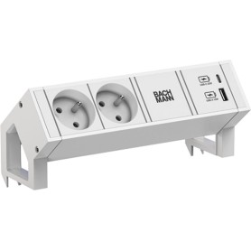 Bachmann Steckdosenleiste DESK2 white 2xUTE 902.3207 (902.3207)