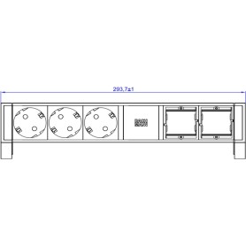 Bachmann Steckdosenleiste DESK2 3xCEE7/3 902.607 (902.607)