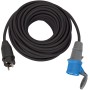 Brennenstuhl 1132910100 prolunghe e multiple 25 m Esterno Nero, Blu