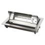 Kindermann 7492000051 cassetta di scarico Tipo F Acciaio inox, Bianco