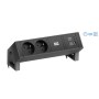 Bachmann Desk 2 prolunghe e multiple 2 presa(e) AC Interno Nero (902.983)