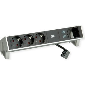 BACHMANN DESK 2 3x CEE7/3 1xUSB-Charger 1x CM (902.9964)