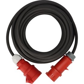 Brennenstuhl 1169390100 prolunghe e multiple 10 m Esterno Nero, Rosso